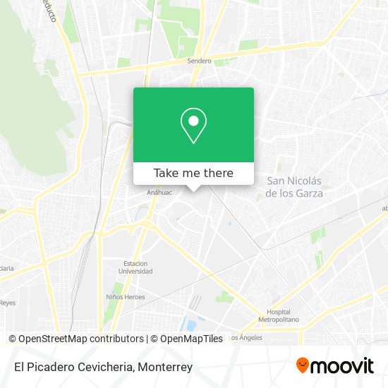 Mapa de El Picadero Cevicheria