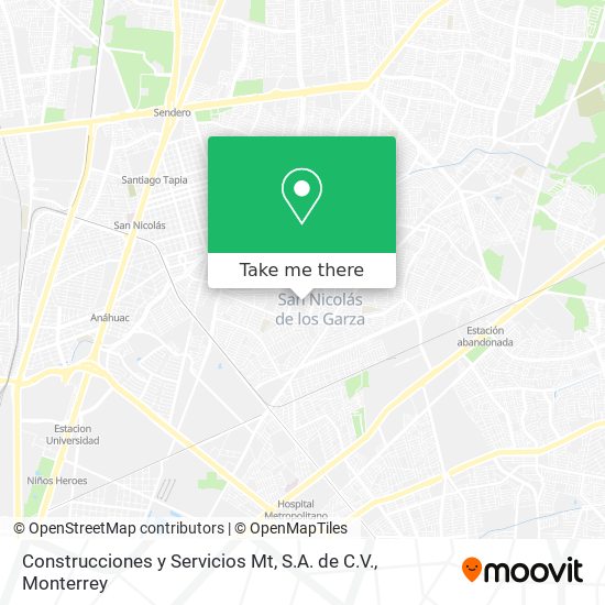 Construcciones y Servicios Mt, S.A. de C.V. map