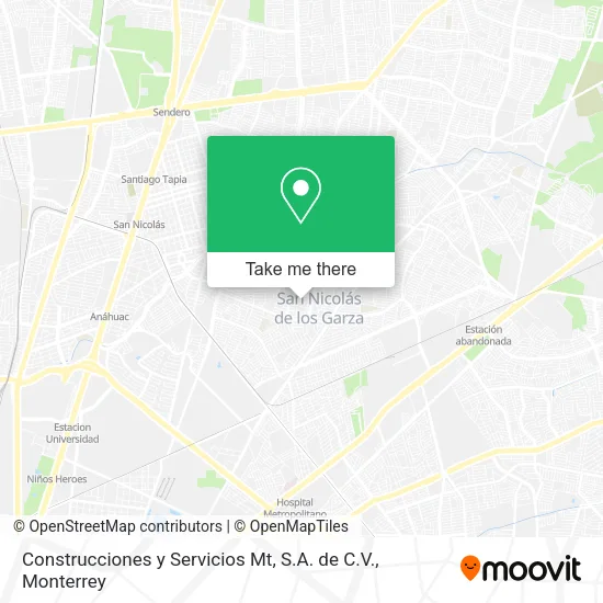 Construcciones y Servicios Mt, S.A. de C.V. map