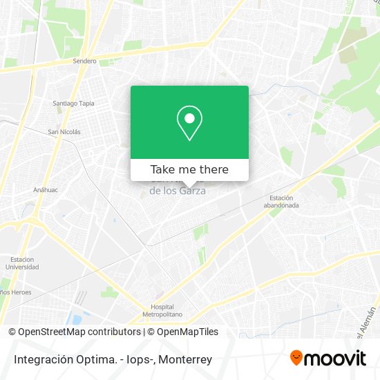 Mapa de Integración Optima. - Iops-