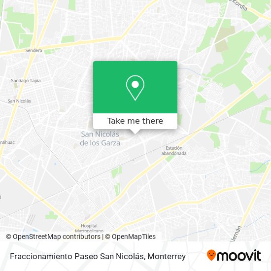 Fraccionamiento Paseo San Nicolás map