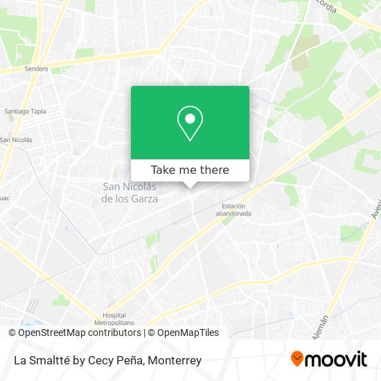 La Smaltté by Cecy Peña map