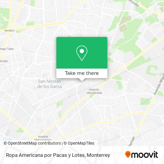Ropa Americana por Pacas y Lotes map