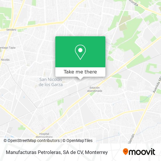 Manufacturas Petroleras, SA de CV map