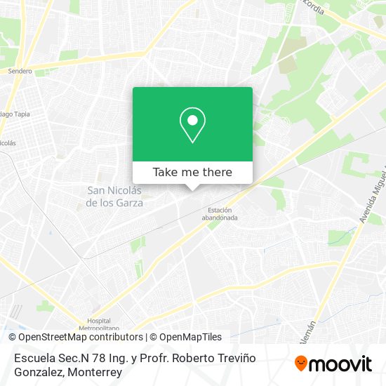 Escuela Sec.N 78 Ing. y Profr. Roberto Treviño Gonzalez map