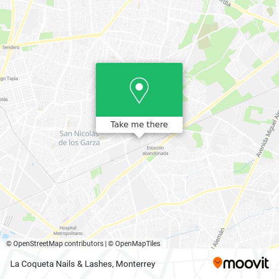 Mapa de La Coqueta Nails & Lashes