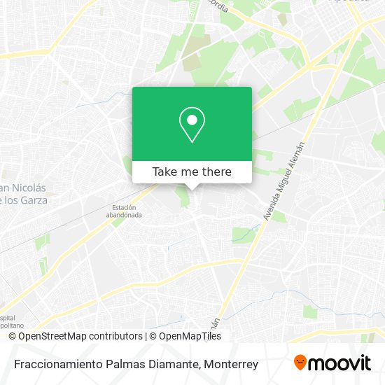 Fraccionamiento Palmas Diamante map