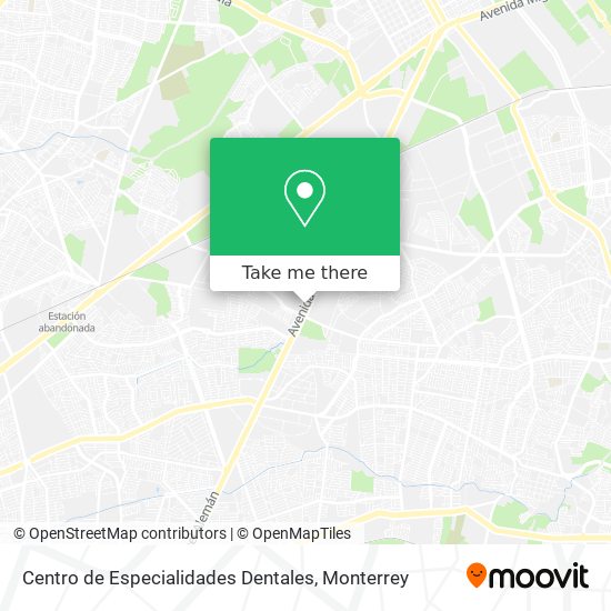 Centro de Especialidades Dentales map