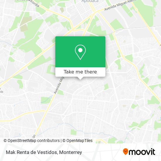 Mak Renta de Vestidos map