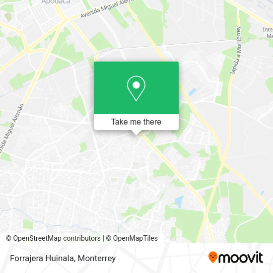 Mapa de Forrajera Huinala