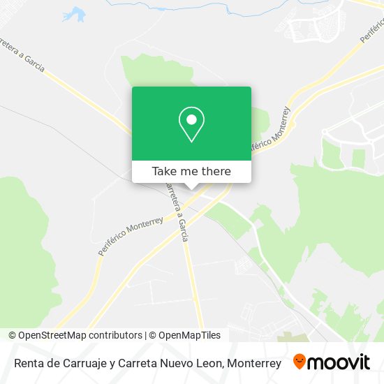 Mapa de Renta de Carruaje y Carreta Nuevo Leon