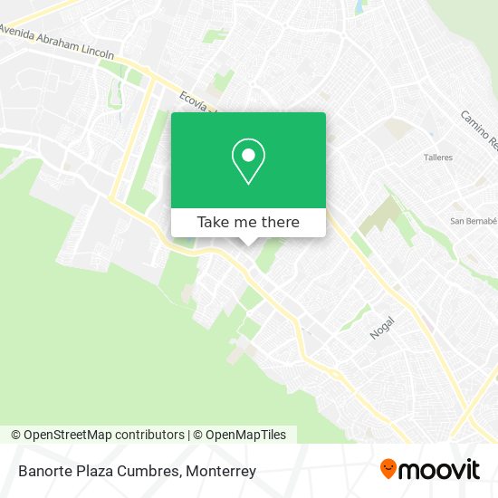 Banorte Plaza Cumbres map