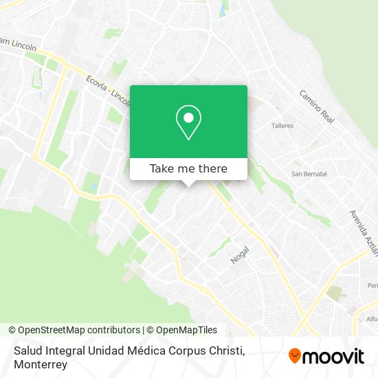 Salud Integral Unidad Médica Corpus Christi map