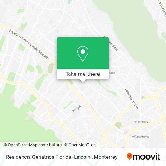 Residencia Geriatrica Florida -Lincoln- map