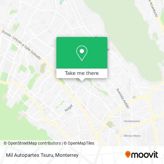 Mil Autopartes Tsuru map