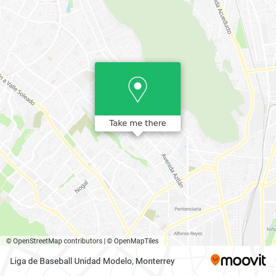 Liga de Baseball Unidad Modelo map