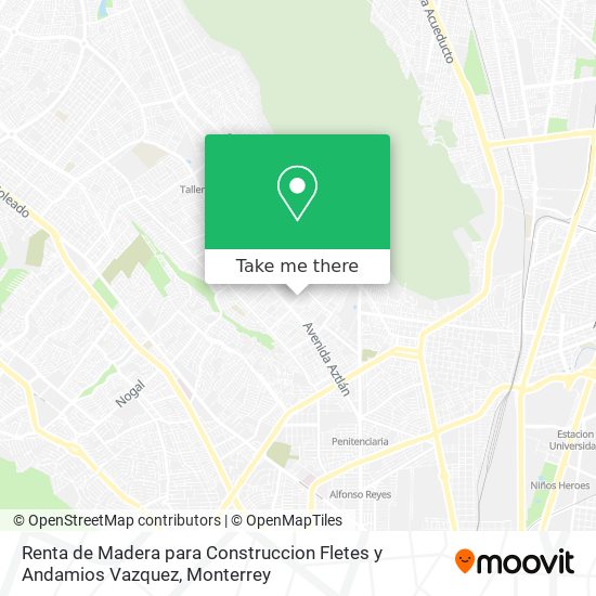 Renta de Madera para Construccion Fletes y Andamios Vazquez map