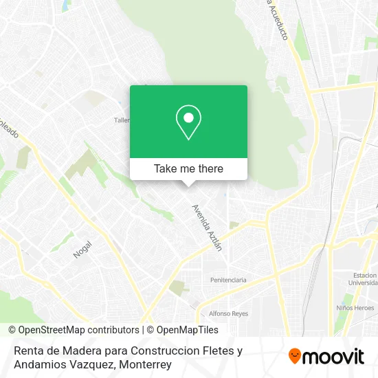 Mapa de Renta de Madera para Construccion Fletes y Andamios Vazquez