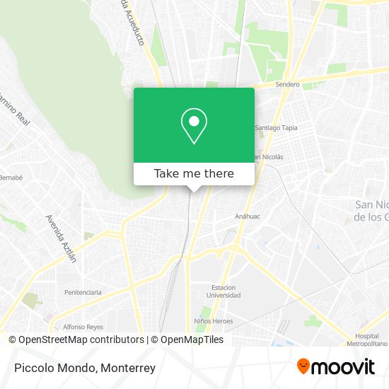 Mapa de Piccolo Mondo