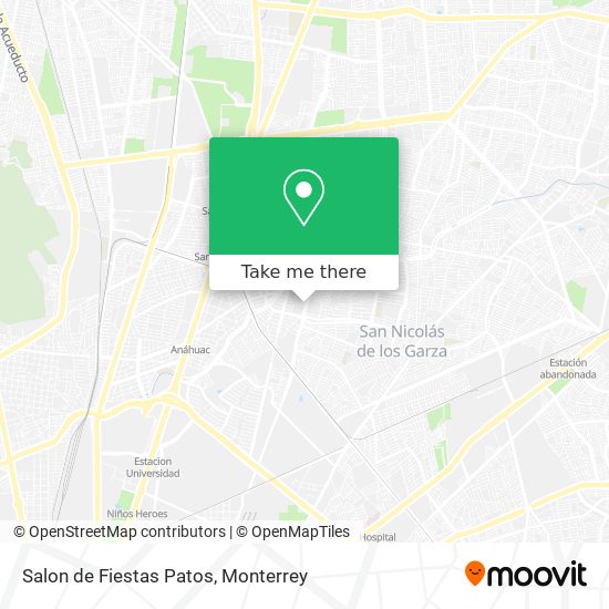 Mapa de Salon de Fiestas Patos