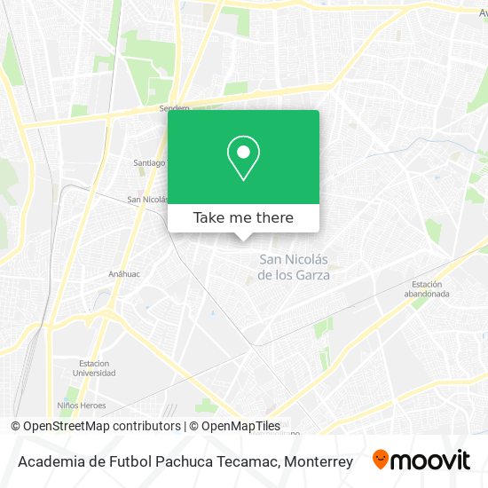 Academia de Futbol Pachuca Tecamac map