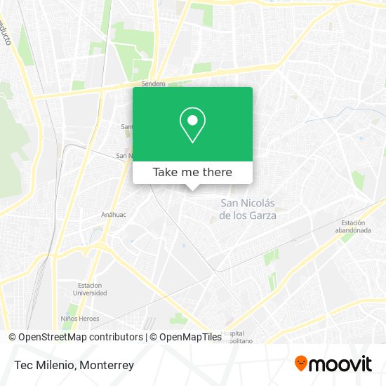 Mapa de Tec Milenio