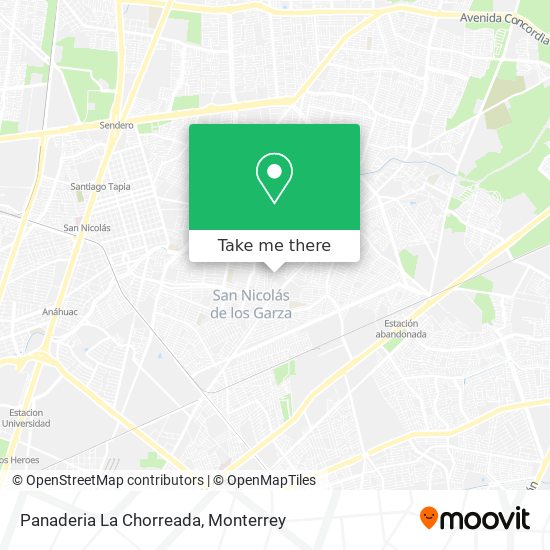 Mapa de Panaderia La Chorreada