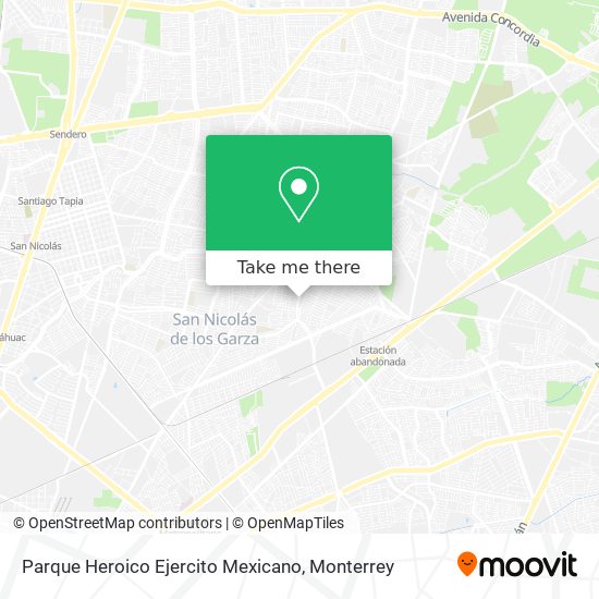 Mapa de Parque Heroico Ejercito Mexicano