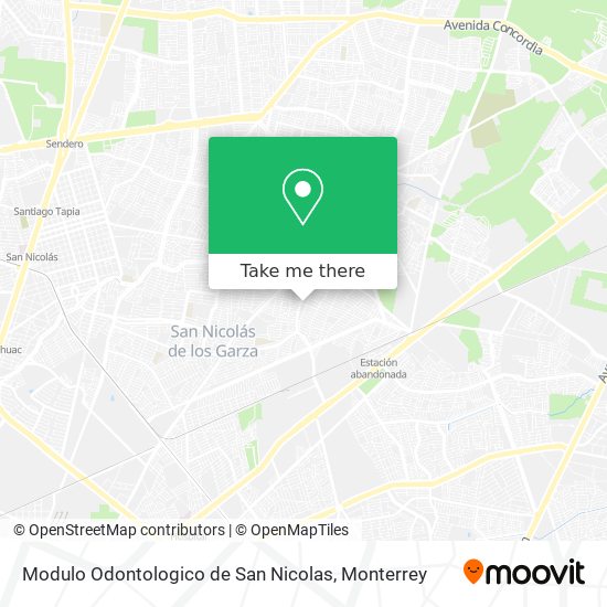 Mapa de Modulo Odontologico de San Nicolas