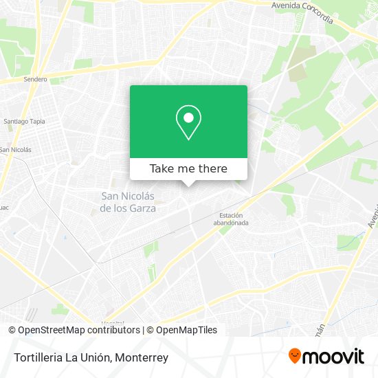 Tortilleria La Unión map