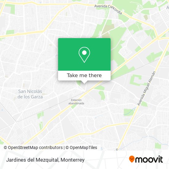 Jardines del Mezquital map
