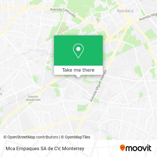 Mca Empaques SA de CV map