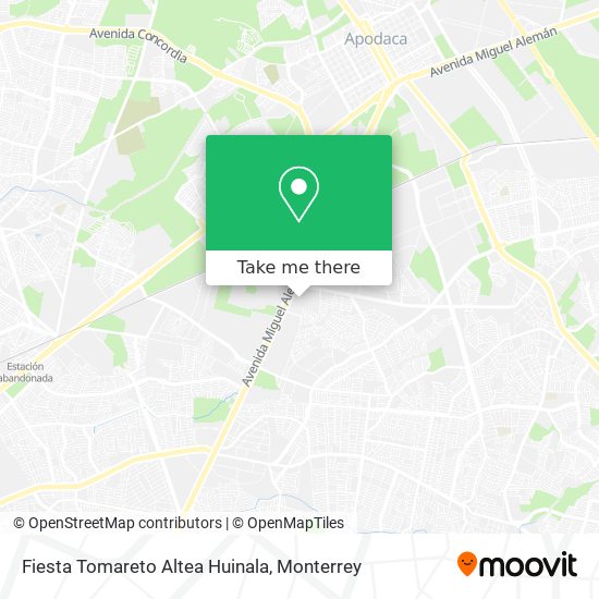 Mapa de Fiesta Tomareto Altea Huinala