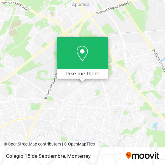 Colegio 15 de Septiembre map