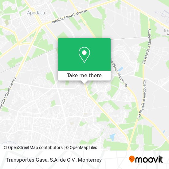 Transportes Gasa, S.A. de C.V. map