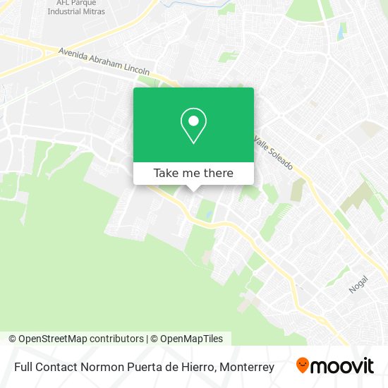 Mapa de Full Contact Normon Puerta de Hierro