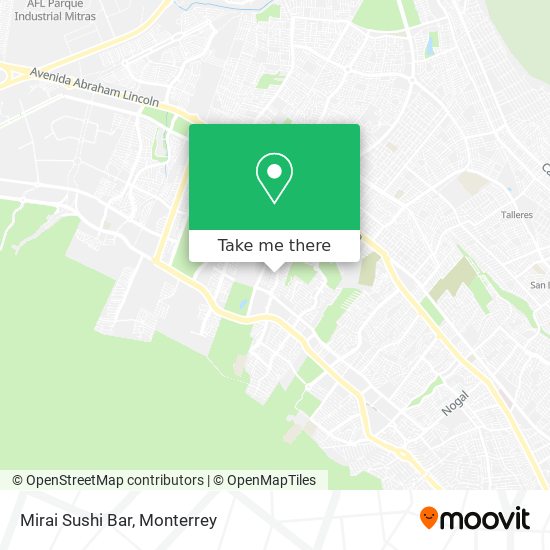 Mapa de Mirai Sushi Bar