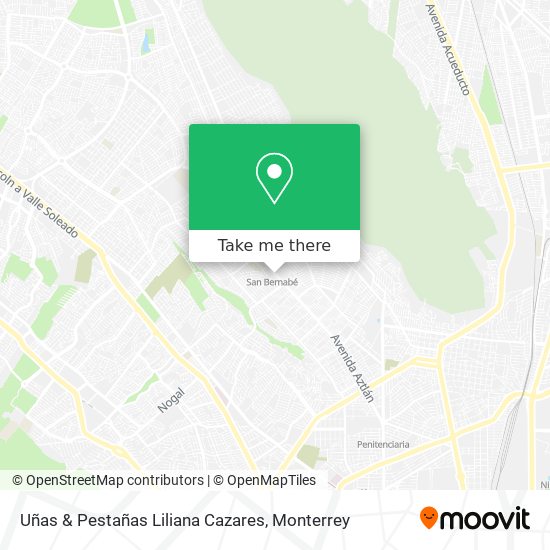Mapa de Uñas & Pestañas Liliana Cazares