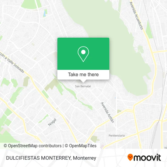 DULCIFIESTAS MONTERREY map