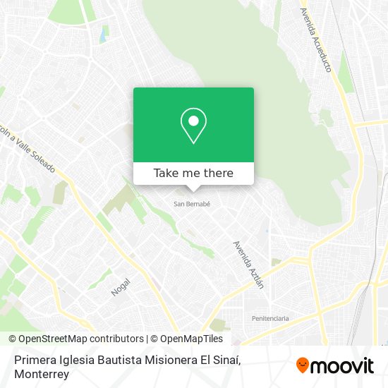 Mapa de Primera Iglesia Bautista Misionera El Sinaí