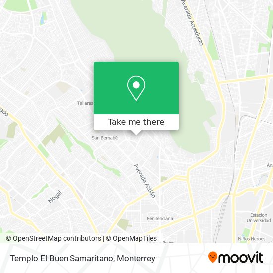 Templo El Buen Samaritano map