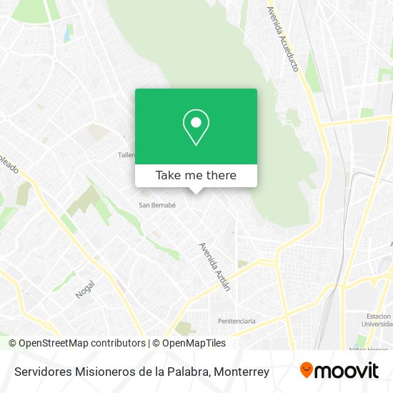 Mapa de Servidores Misioneros de la Palabra