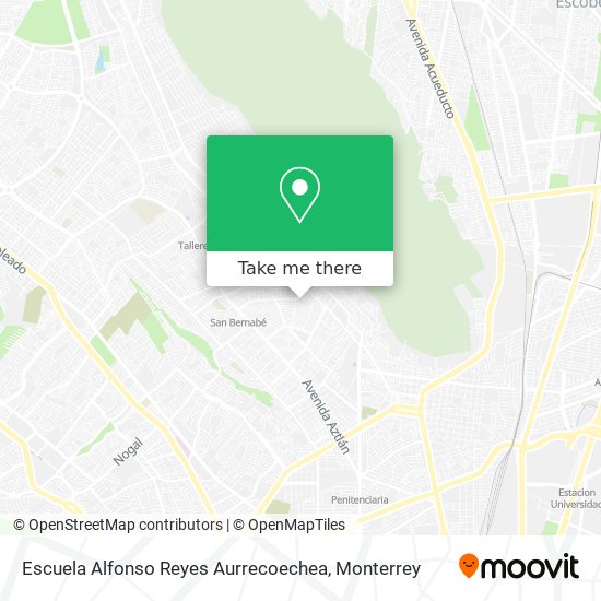 Mapa de Escuela Alfonso Reyes Aurrecoechea