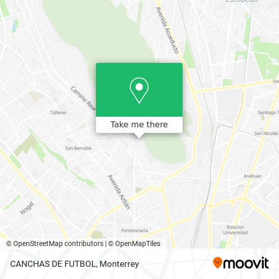 How to get to CANCHAS DE FUTBOL in Monterrey by Bus or Metrorrey?