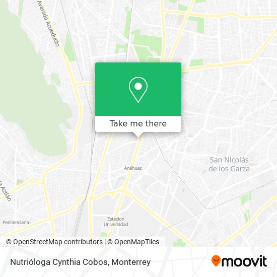 Nutrióloga Cynthia Cobos map