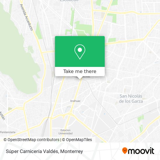 Súper Carnicería Valdés map