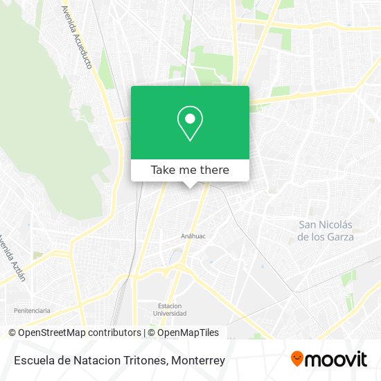 Mapa de Escuela de Natacion Tritones
