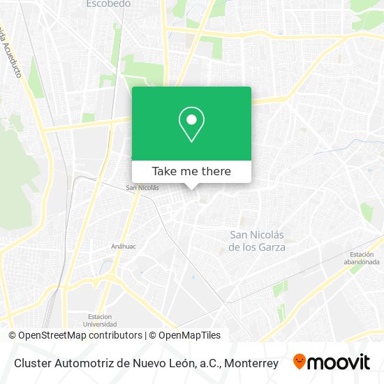 Cluster Automotriz de Nuevo León, a.C. map