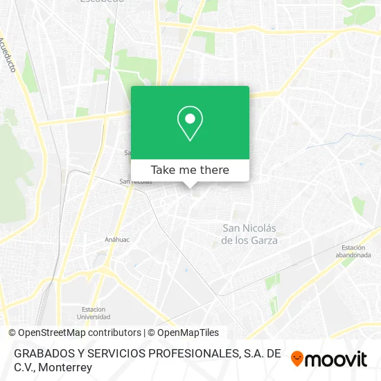 GRABADOS Y SERVICIOS PROFESIONALES, S.A. DE C.V. map