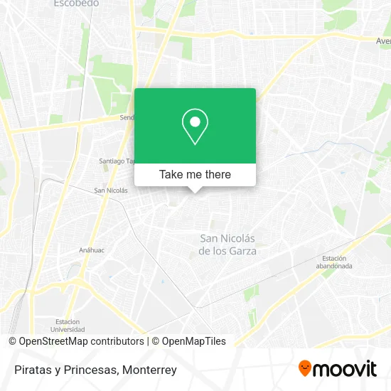 Piratas y Princesas map